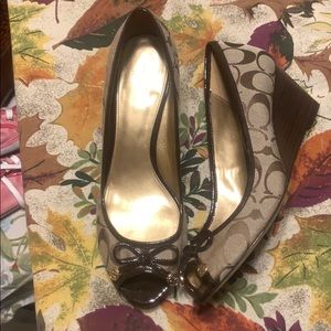 Coach wedge dress shoes